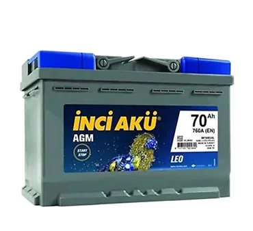 İnci Agm Leo 12 V 70 Ah 760 CCA Start-Stop Akü